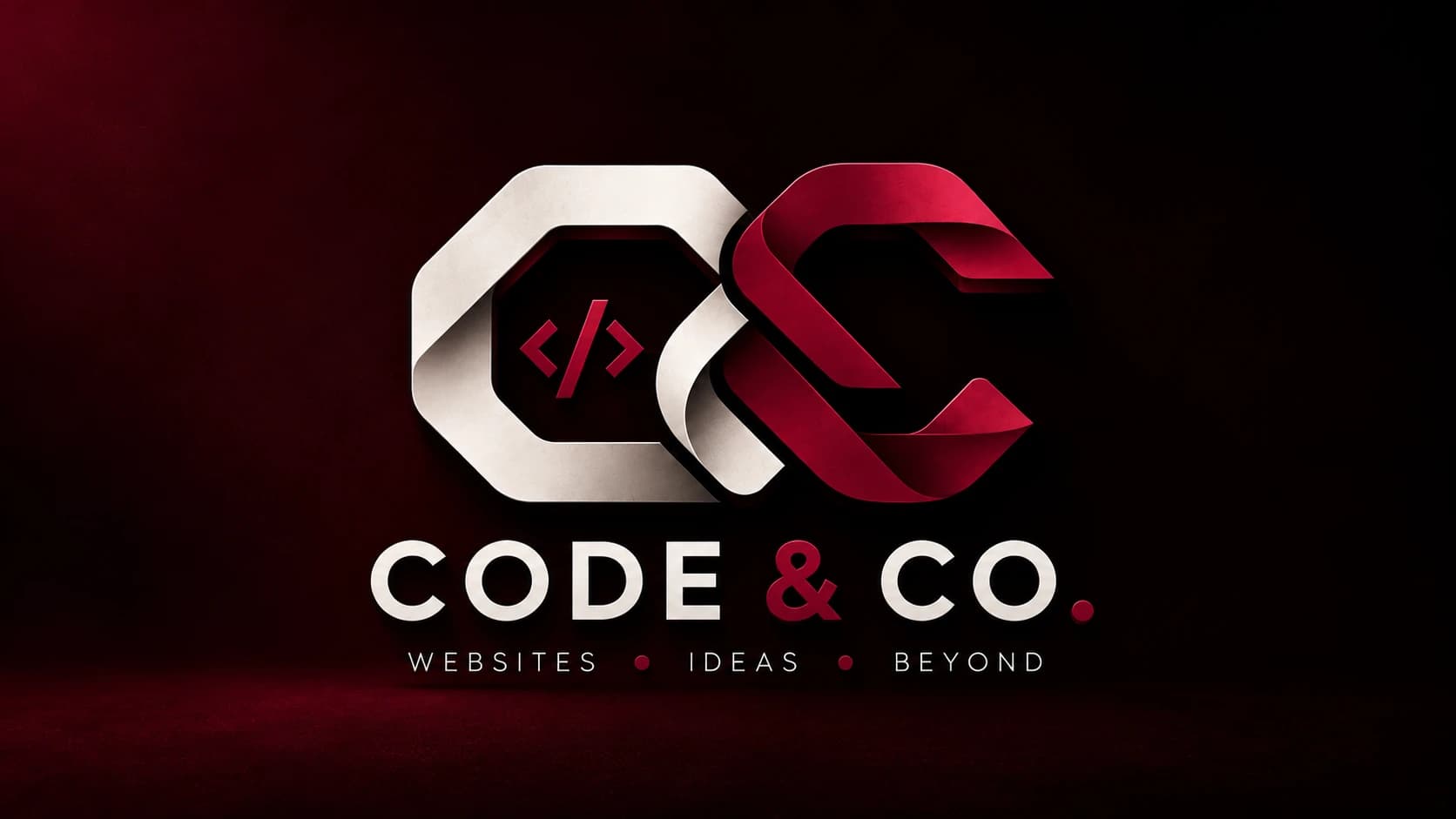 CODE & CO. wordmark with the tagline Websites, Ideas, Beyond