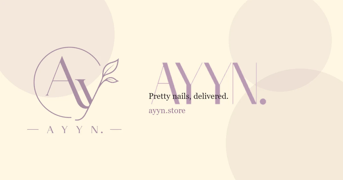 AYYN. brand image for the press-on nail shop