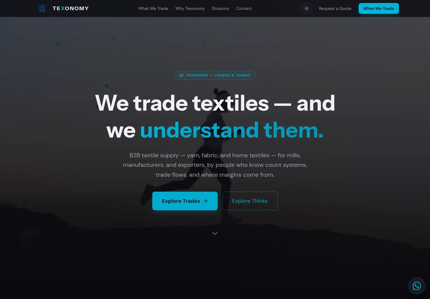 Homepage of the Texonomy website